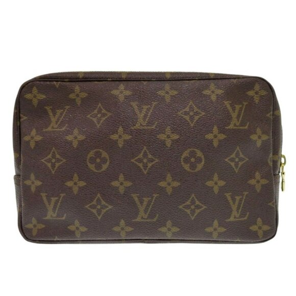 LOUIS VUITTON Brown Monogram Pouch - Picture 3 of 9